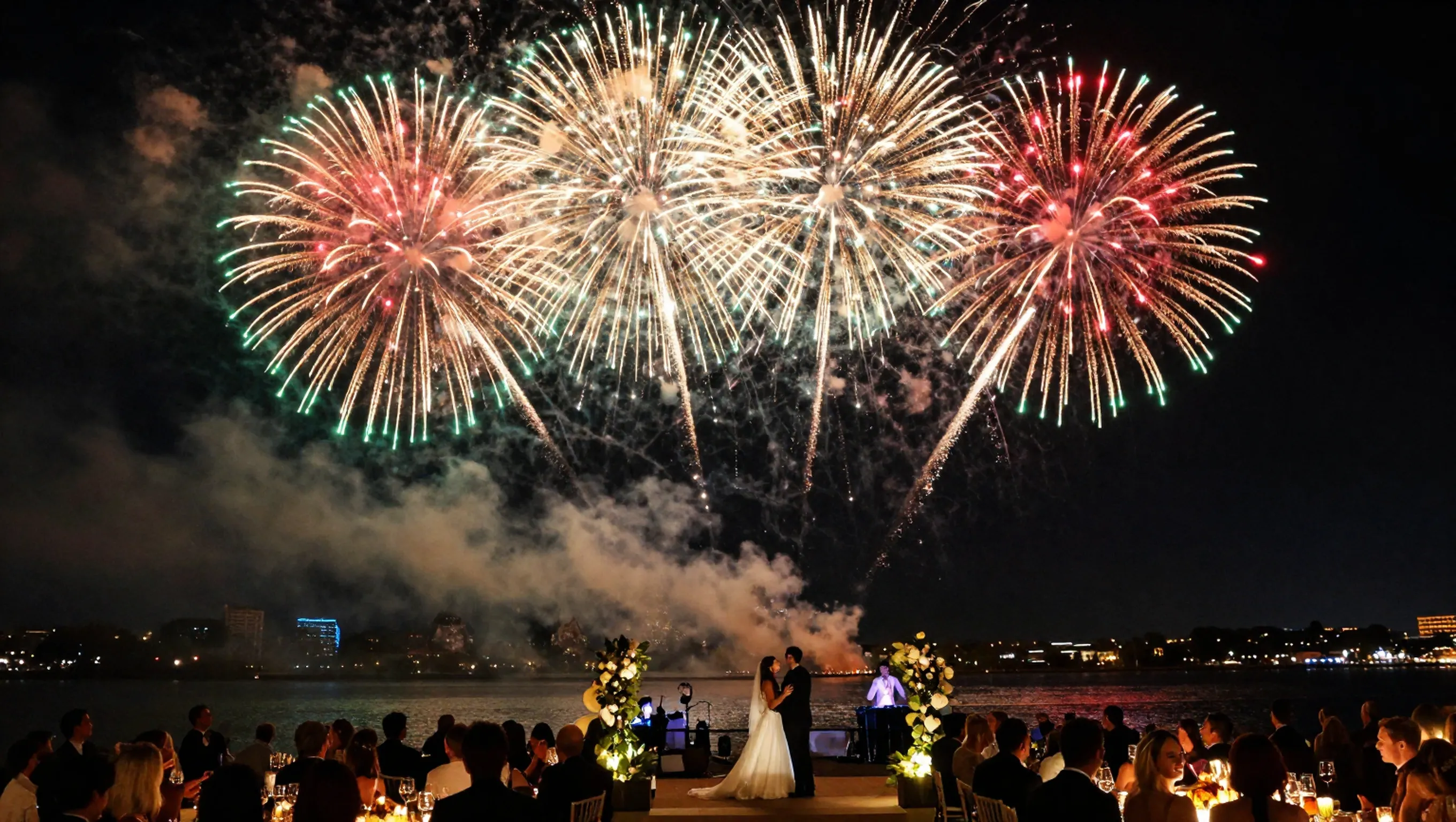 🎆 ფეიერვერკი და შოუები – იდეალური გასართობი ქორწილისთვის